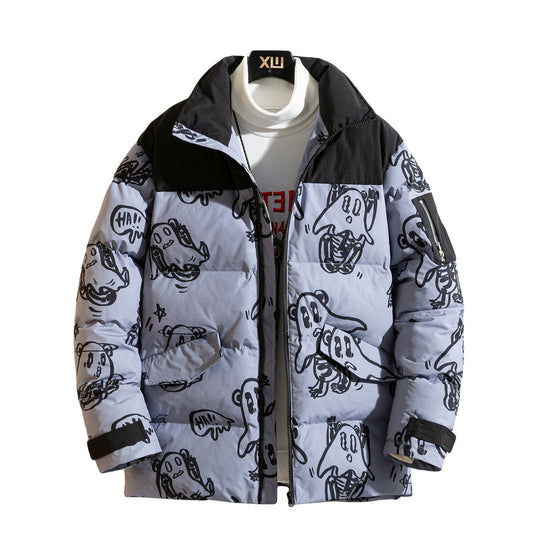 EB | Bedruckte wattierte Jacke