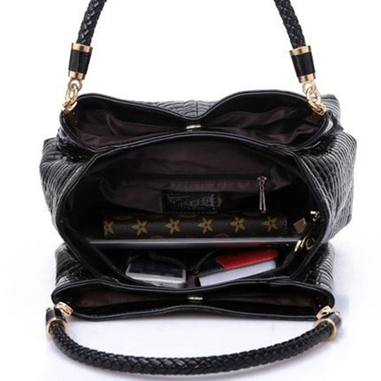 EB | Schultertasche mit Krokodil Muster