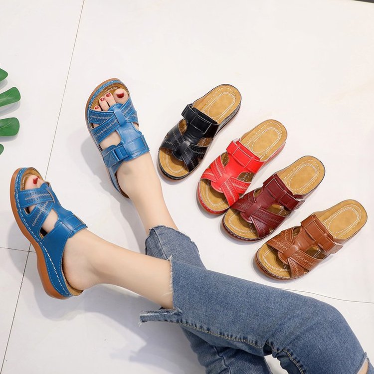 Damen Komfortable Clogs mit modischem Riemendesign EB