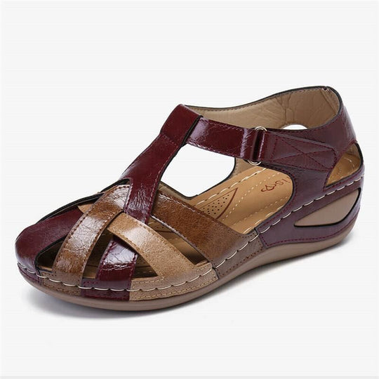 Damen Sandalen mit verstellbarem Riemendesign und anatomischer Fußbettung EB