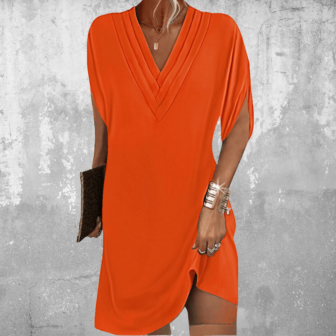 EB | Bauchbedeckung V-Hals Kleid