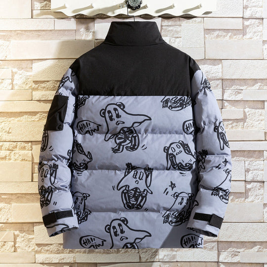 EB | Bedruckte wattierte Jacke