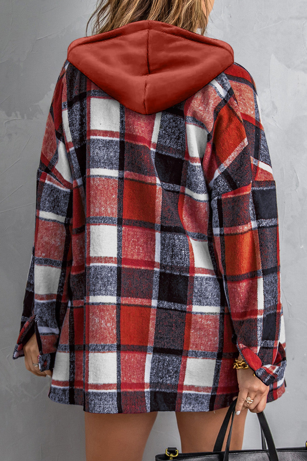 EB | Gitterhemdenjacke mit Kapuze Polyester Lässig und Trendy