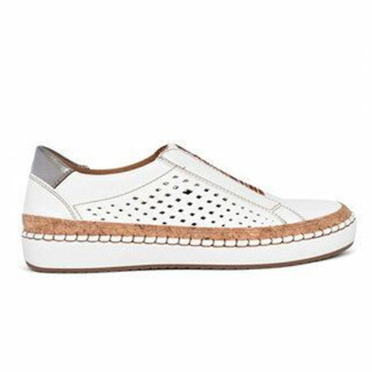Damen Atmungsaktive Slip-On Freizeitschuhe mit Korksohle EB