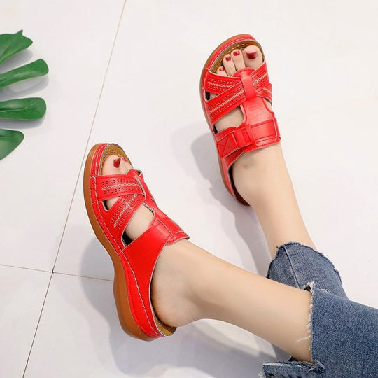 Damen Komfortable Clogs mit modischem Riemendesign EB