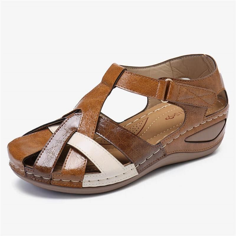 Damen Sandalen mit verstellbarem Riemendesign und anatomischer Fußbettung EB