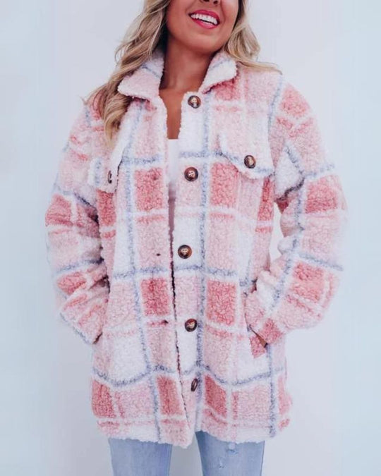 EB | Polar Fleece Plaid Jacke