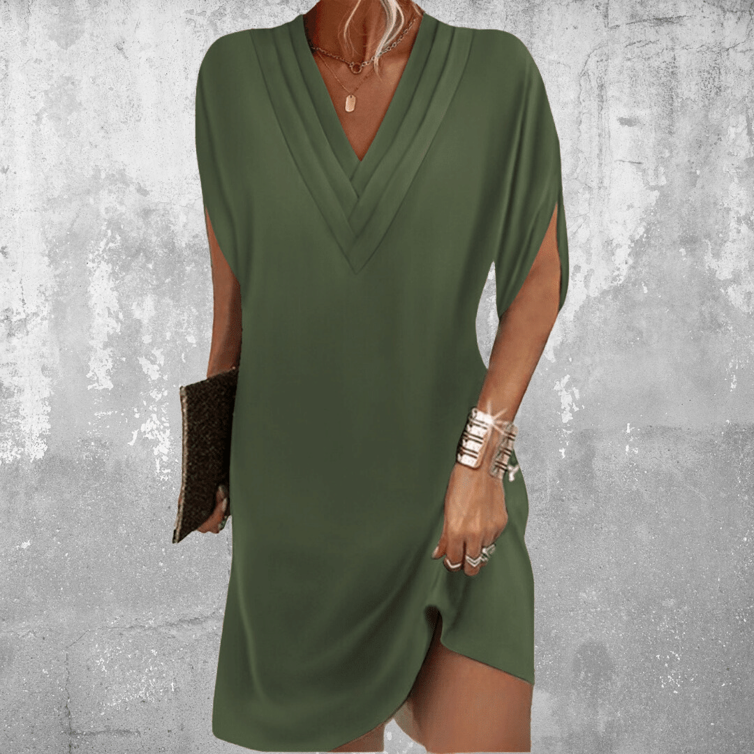 EB | Bauchbedeckung V-Hals Kleid