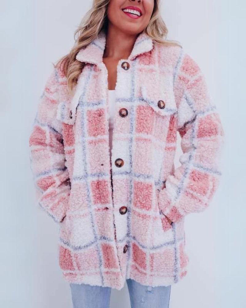 EB | Polar Fleece Plaid Jacke