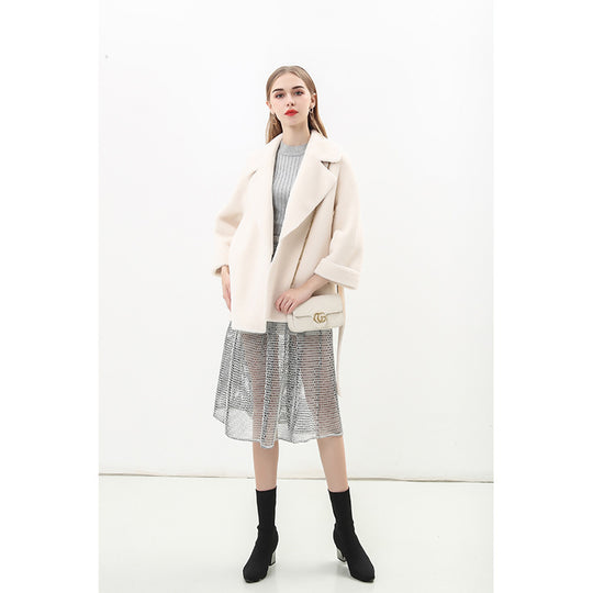 Damen Modische Manteljacke im Oversized-Stil EB