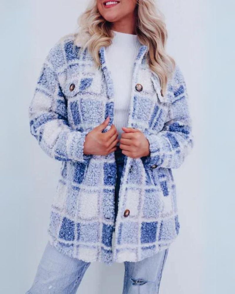 EB | Polar Fleece Plaid Jacke