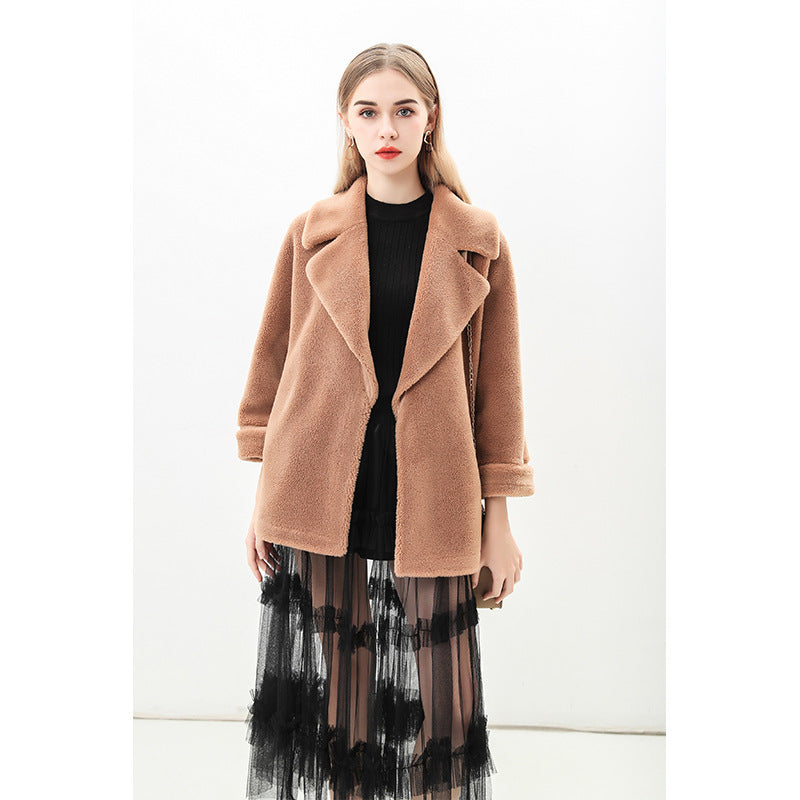 Damen Modische Manteljacke im Oversized-Stil EB