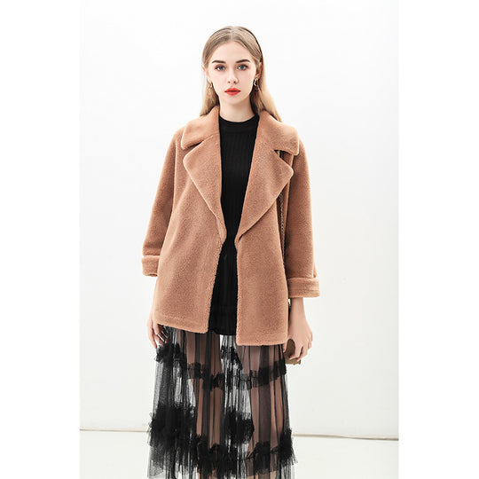 Damen Modische Manteljacke im Oversized-Stil EB