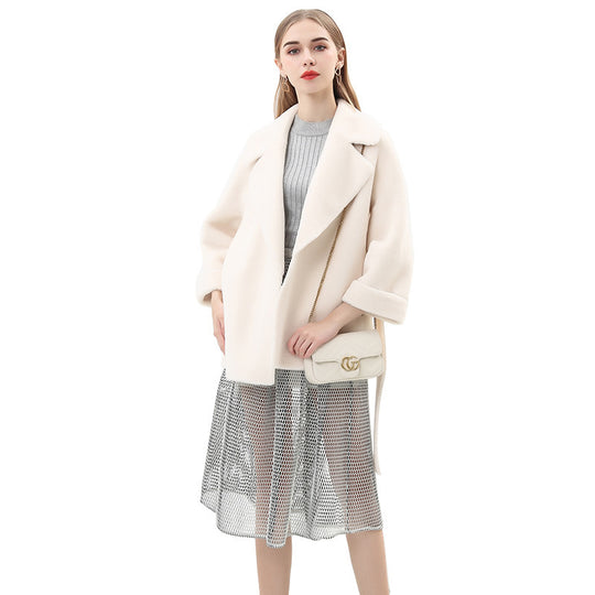 Damen Modische Manteljacke im Oversized-Stil EB