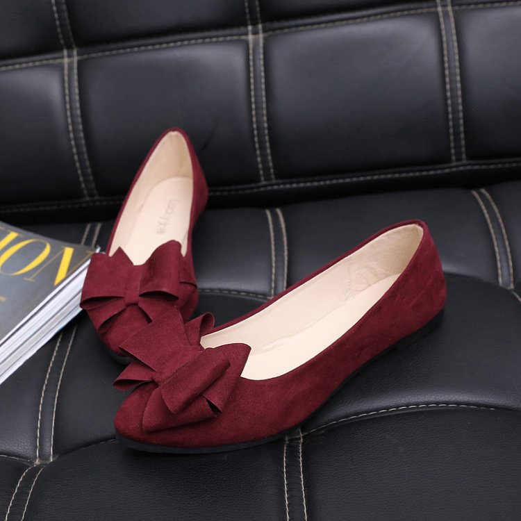 Damen Ballerinas mit eleganter Schleifenapplikation EB