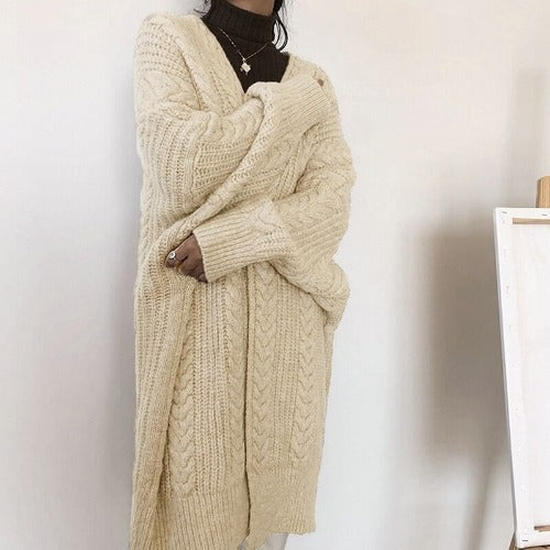 Damen Großer Strickcardigan EB