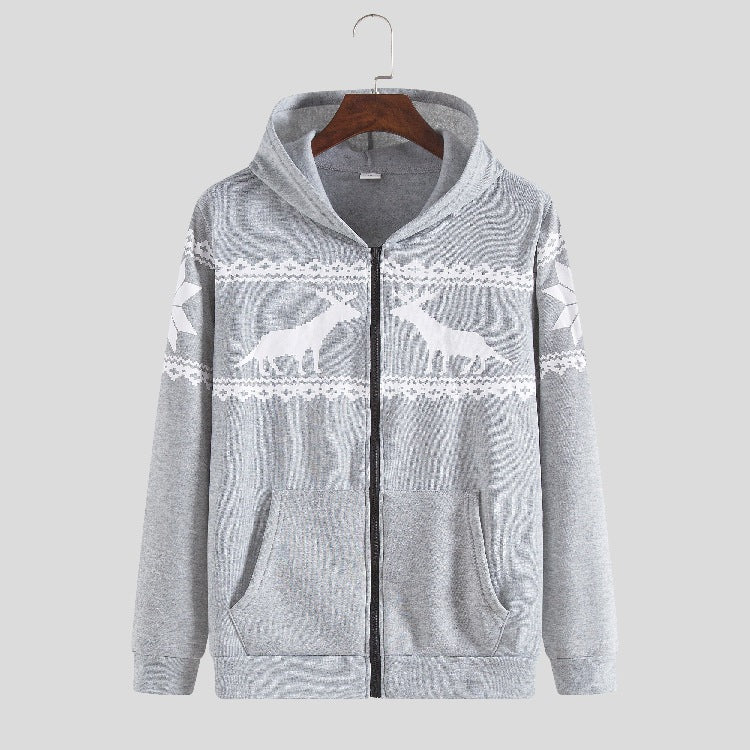 Damen Kapuzenjacke mit tierisch-modernem Design und praktischen Eingrifftaschen EB