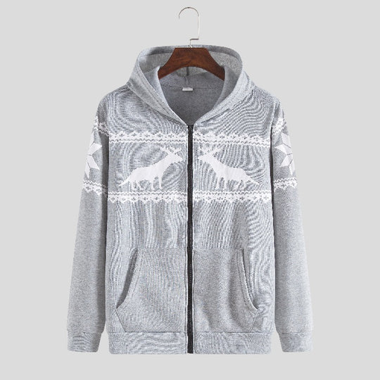 Damen Kapuzenjacke mit tierisch-modernem Design und praktischen Eingrifftaschen EB