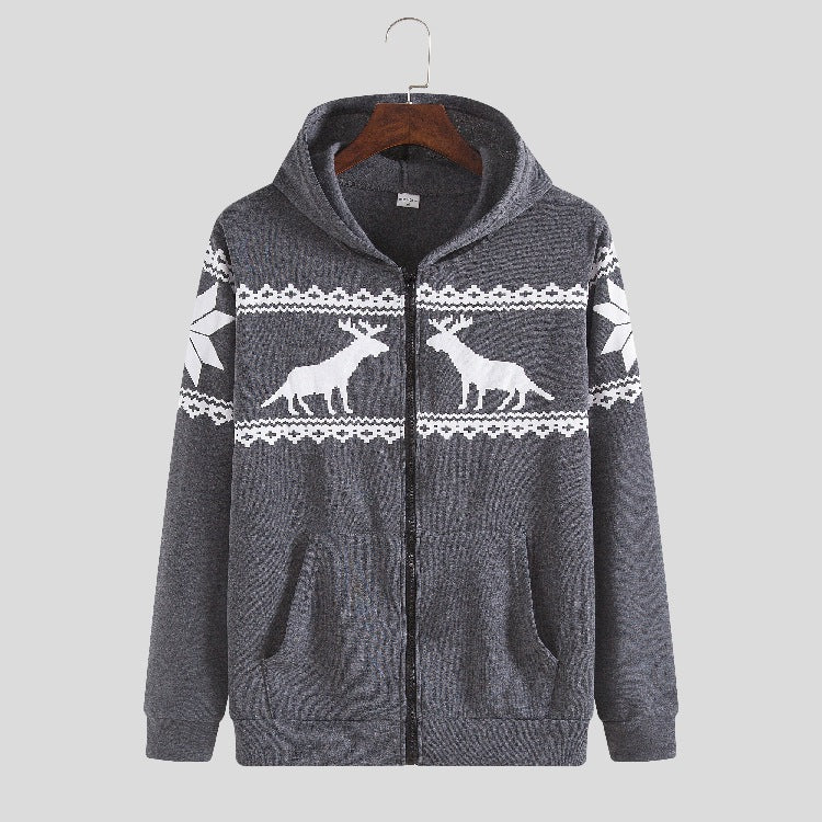 Damen Kapuzenjacke mit tierisch-modernem Design und praktischen Eingrifftaschen EB
