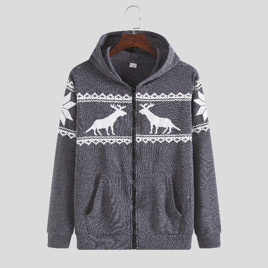 Damen Kapuzenjacke mit tierisch-modernem Design und praktischen Eingrifftaschen EB