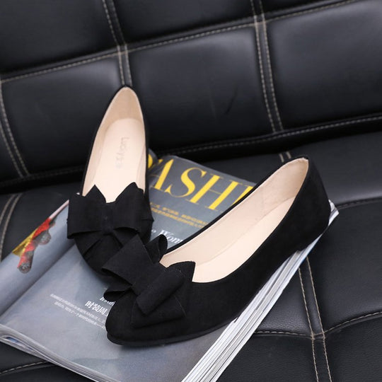 Damen Ballerinas mit eleganter Schleifenapplikation EB