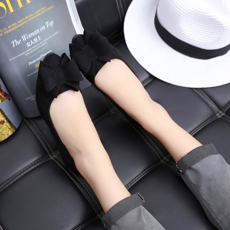 Damen Ballerinas mit eleganter Schleifenapplikation EB