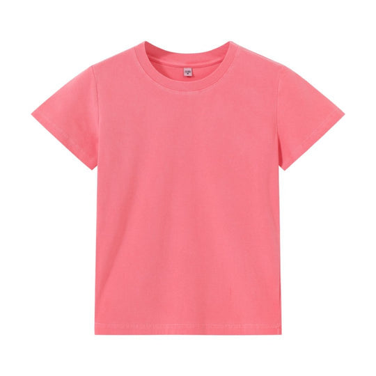 EB | Schillerndes altes kurzes T-Shirt mit Färbung