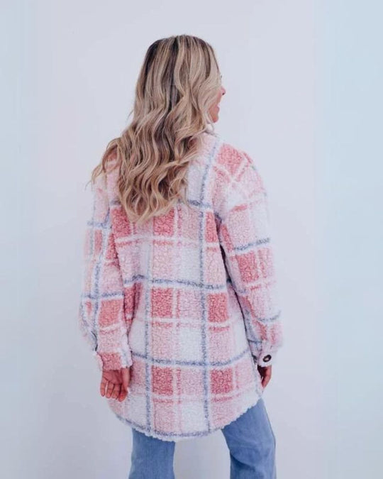EB | Polar Fleece Plaid Jacke