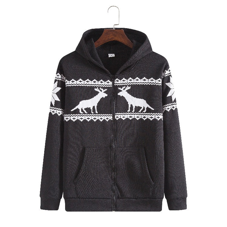 Damen Kapuzenjacke mit tierisch-modernem Design und praktischen Eingrifftaschen EB