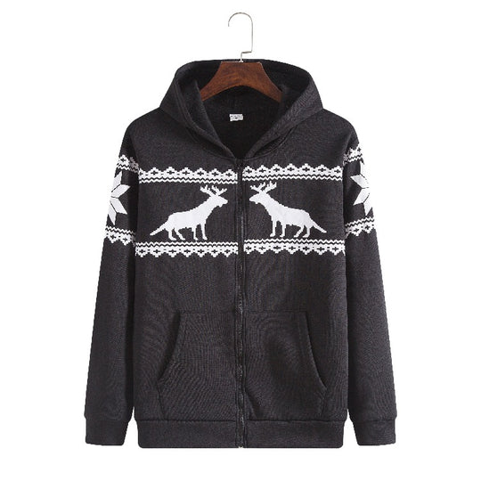Damen Kapuzenjacke mit tierisch-modernem Design und praktischen Eingrifftaschen EB