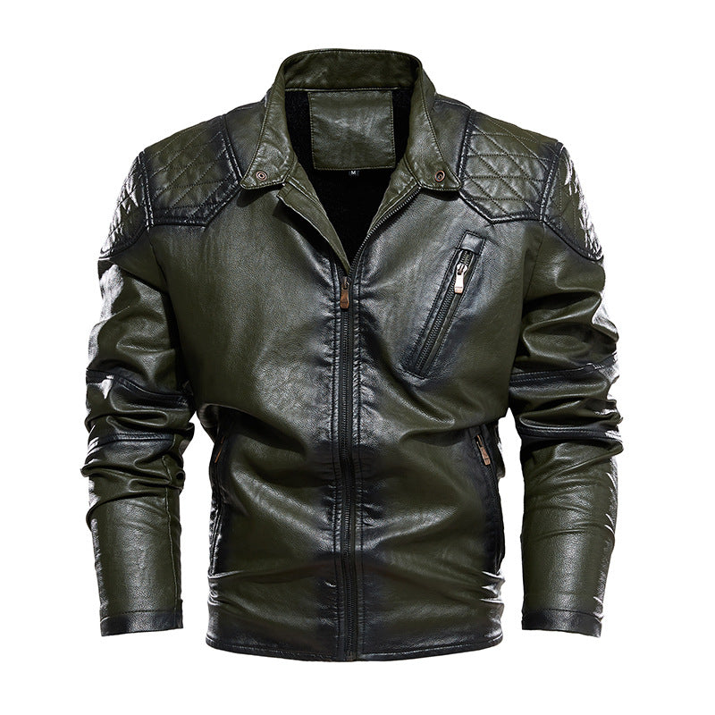 Herren Bikerjacke aus Kunstleder EB