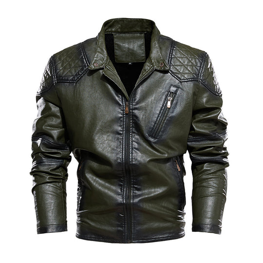 Herren Bikerjacke aus Kunstleder EB