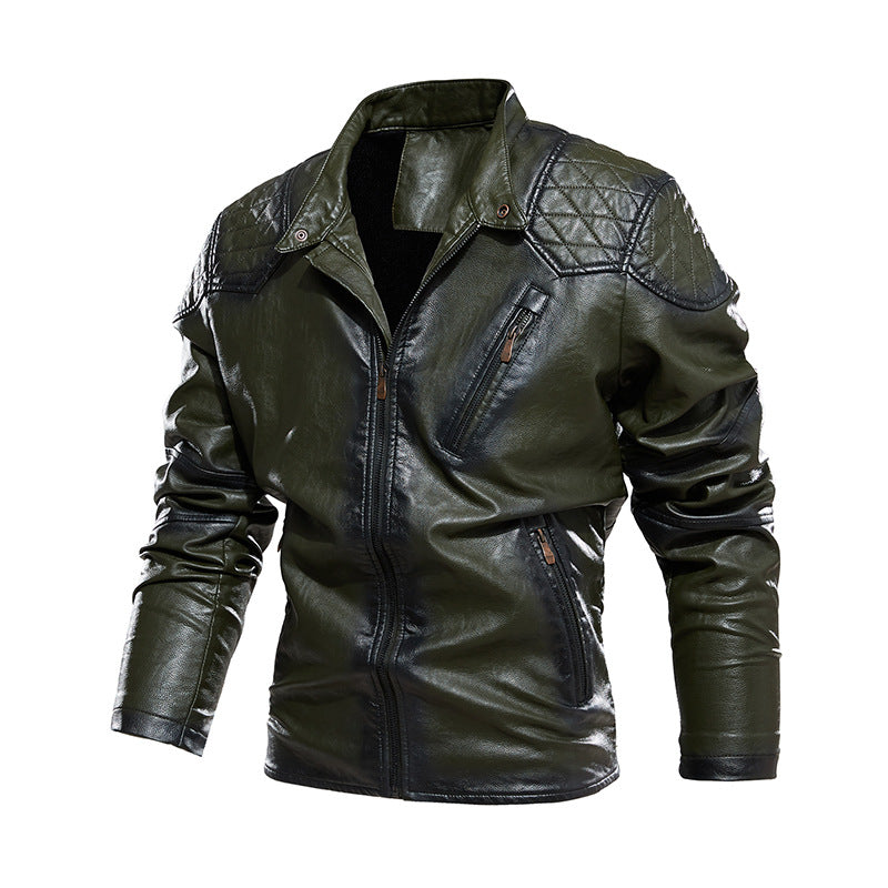 Herren Bikerjacke aus Kunstleder EB