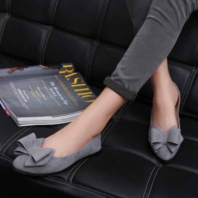 Damen Ballerinas mit eleganter Schleifenapplikation EB