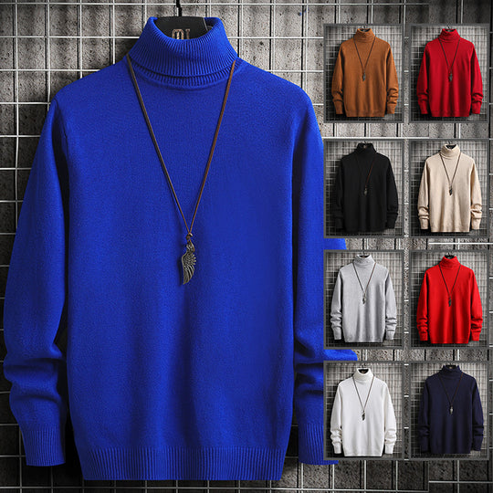 Herren Rollkragenpullover aus hochwertiger Strickware mit lässiger Passform EB