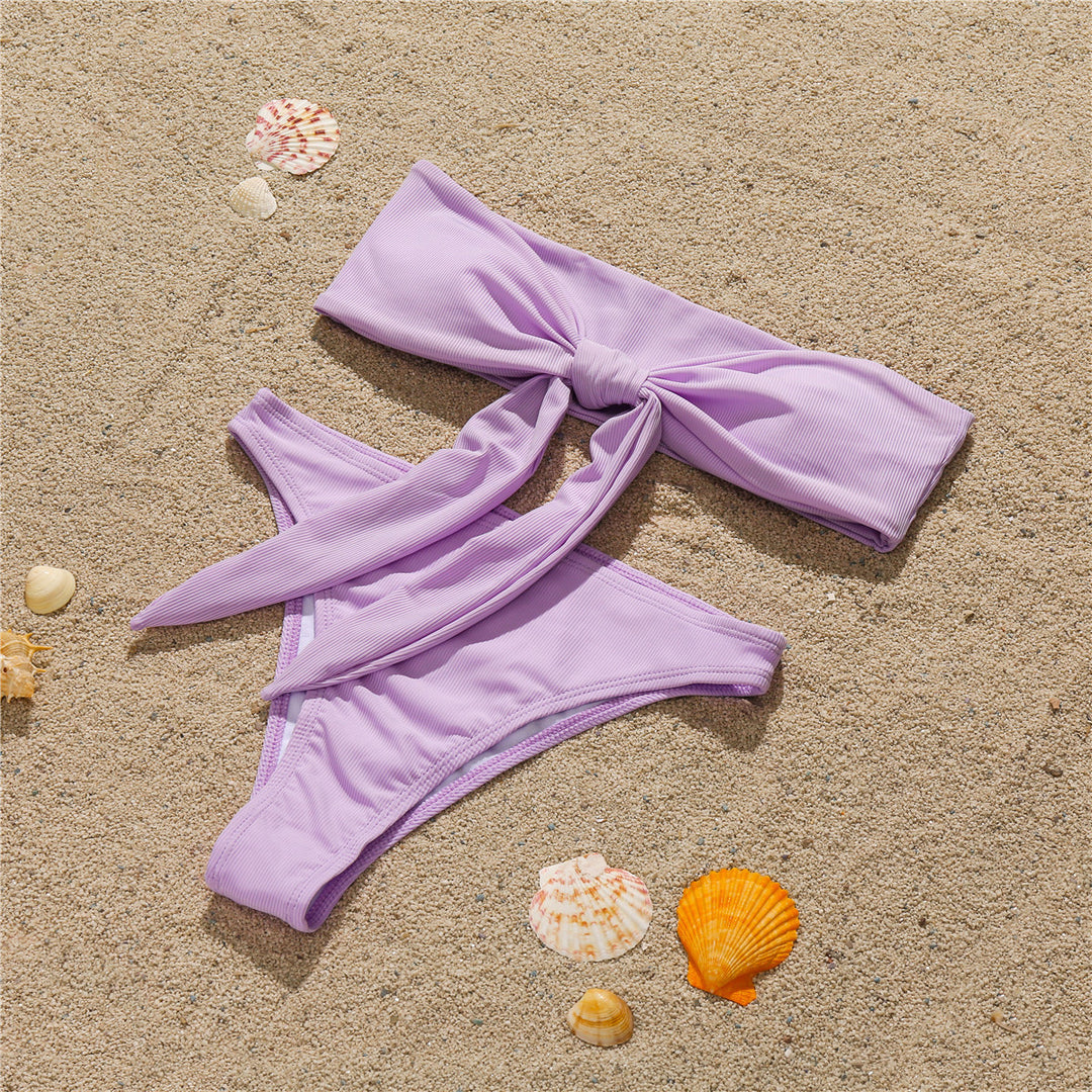 Damen Bandeau-Bikini mit Schleifen-Detail EB