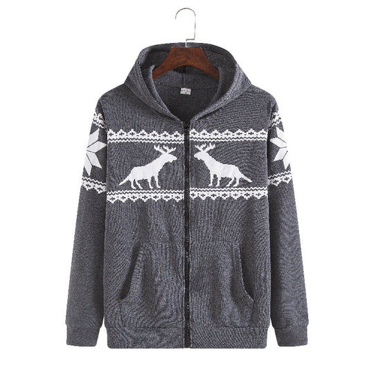 Damen Kapuzenjacke mit tierisch-modernem Design und praktischen Eingrifftaschen EB