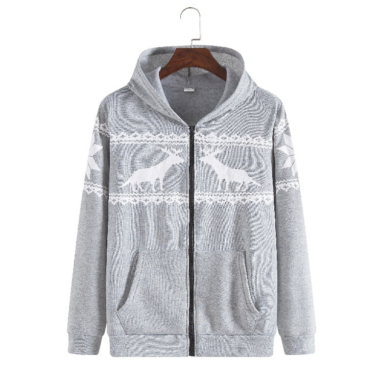 Damen Kapuzenjacke mit tierisch-modernem Design und praktischen Eingrifftaschen EB