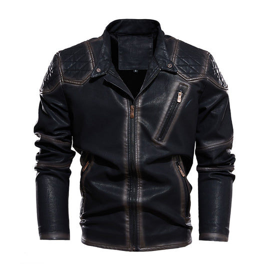 Herren Bikerjacke aus Kunstleder EB