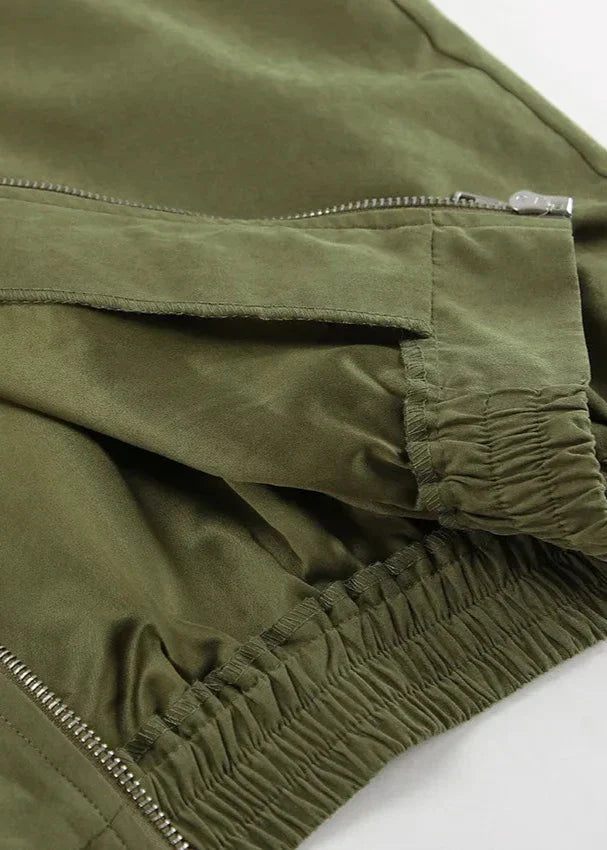EB | Edge - Kontrast Reißverschlussjacke und weit geschnittene Hose Set
