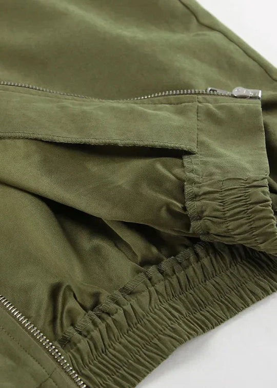EB | Edge - Kontrast Reißverschlussjacke und weit geschnittene Hose Set
