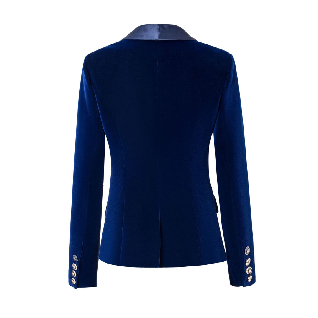Damen Blazerjacke mit glänzenden Akzenten und strukturiertem Schnitt EB