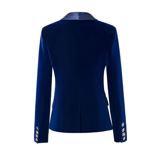 Damen Blazerjacke mit glänzenden Akzenten und strukturiertem Schnitt EB