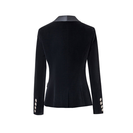 Damen Blazerjacke mit glänzenden Akzenten und strukturiertem Schnitt EB