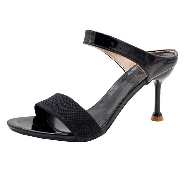 Damen elegante Slingback Sandalen mit funkelnden Akzenten EB