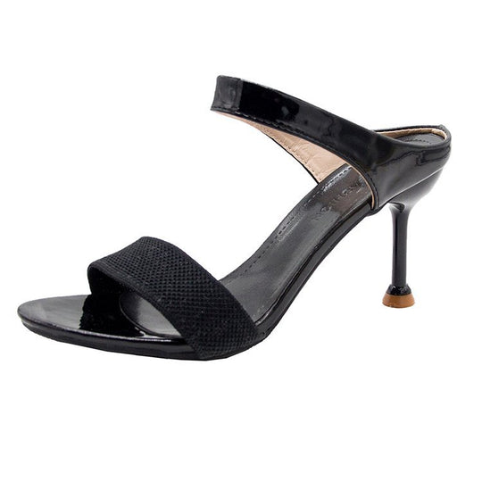 Damen elegante Slingback Sandalen mit funkelnden Akzenten EB