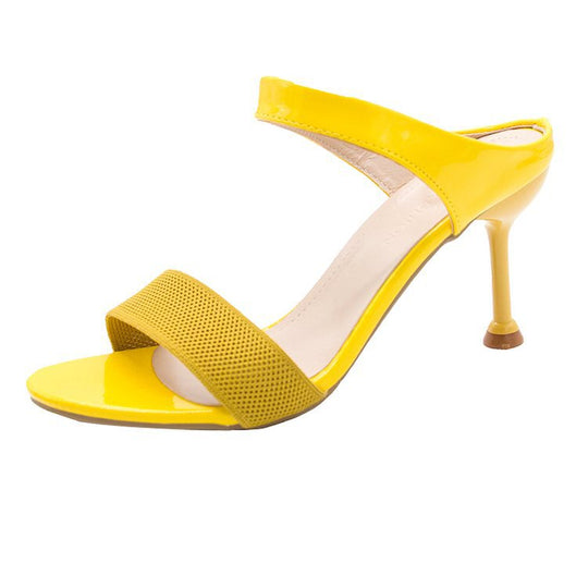 Damen elegante Slingback Sandalen mit funkelnden Akzenten EB