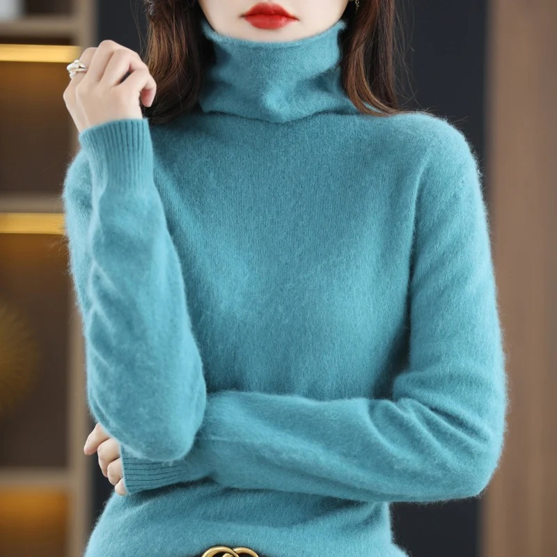 EB | Pullover Damen Weicher Rollkragenpullover, Warm & Luxuriöses Design
