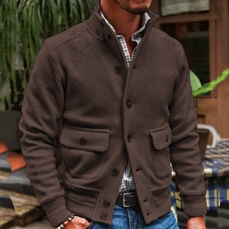 EB | Modische Jacke mit Hohem Kragen