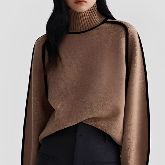 EB | Eleganter, Entspannter Damen-Rollkragenpullover